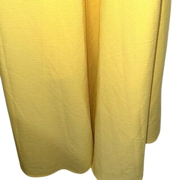 Yellow High-Low Sleeveless Dress With Ring Detail Size1XL - Picture 7 of 10